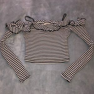 Striped Cropped Long Sleeve